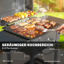 Kolgrill Smoker Svart Med Locktermometer Sidobord