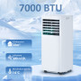 Portabel Luftkonditionering Vit 7000 BTU 4-i-1