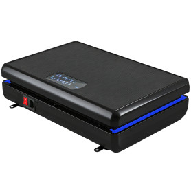Vibrationsplatta Svart 120 Intensitetsnivåer Med Motståndsband Tyst 200 W