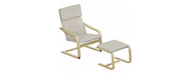 Fåtölj med fotpall - Köp billigt online på Dealproffsen.se